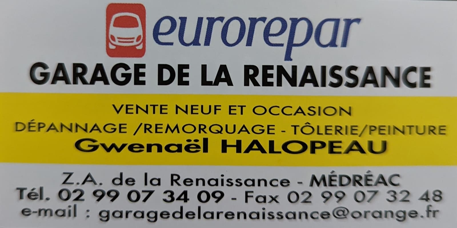 Eurorepar Garage de la Renaissance Médréac