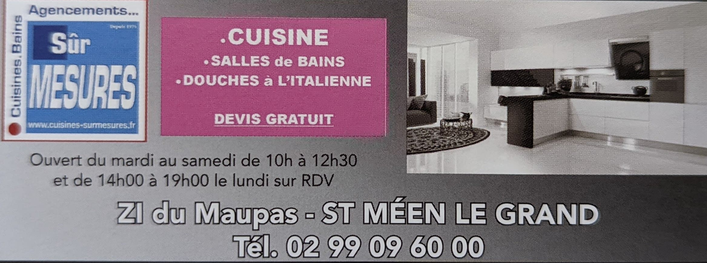 Sûr-Mesures cuisines Saint Méen le Grand